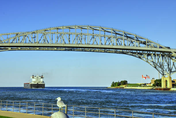 istock Blue Water Bridge Port Huron, Michigan 1281255664