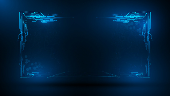 Abstract Computing Technology Computer Gaming Frame Template Design ...
