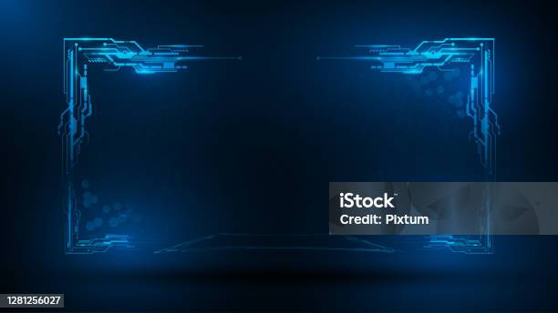 Abstract Computing Technology Computer Gaming Frame Template Design ...