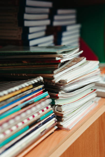 istock Textbooks on the shelf in the classroom. 1281258846