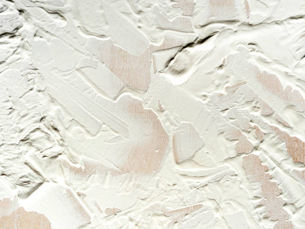 istock Abstract white grunge painted background, Grungy white concrete wall background,  White painting surface texture background, 1281262001