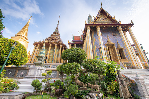 Bankgok Thailand Grand palace The landmark of Bangkok is Phra Sri Ratana Sara Daram Temple or Golden Temple at the Grand Palace and the Emerald Buddha