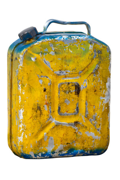 istock An old metal gas canister. Isolated object on a white background 1281270568