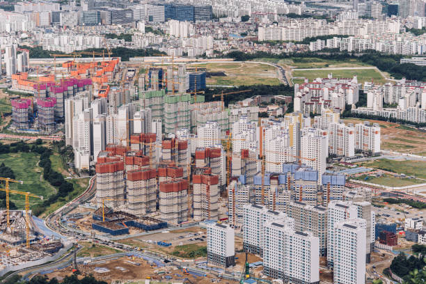 istock Reconstructed new apartments in Seoul Korea 1281273748