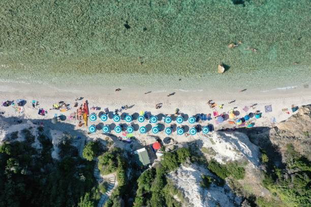 istock Aerial view of a beach 1281276317