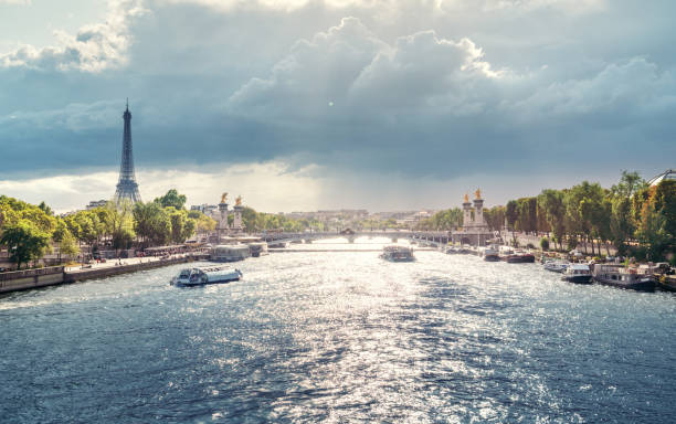 istock Alexander III bridge and Eiffel tower, Paris, France 1281276719