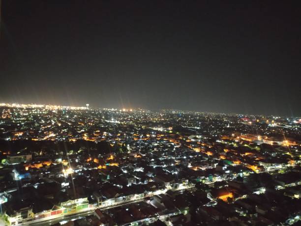 istock Beautiful city view at night 1281283365