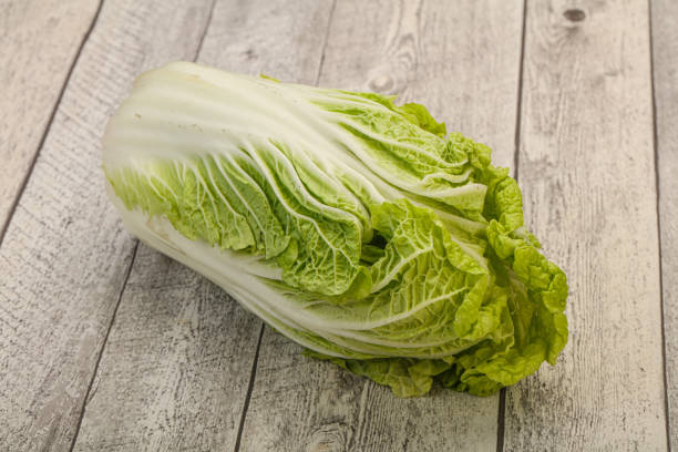 istock Green fresh tasty Chinese cabbage 1281284455