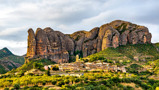 istock Los Mallos de Aguero, rock formations in Huesca, Spain 1281286440