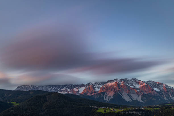 Dachstein massif at sunset, Styria, Austria