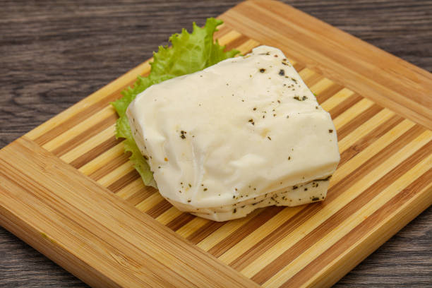 istock Halloumi cheese with mint for grill 1281295504