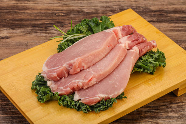 istock Raw pork steak for cooking 1281295789