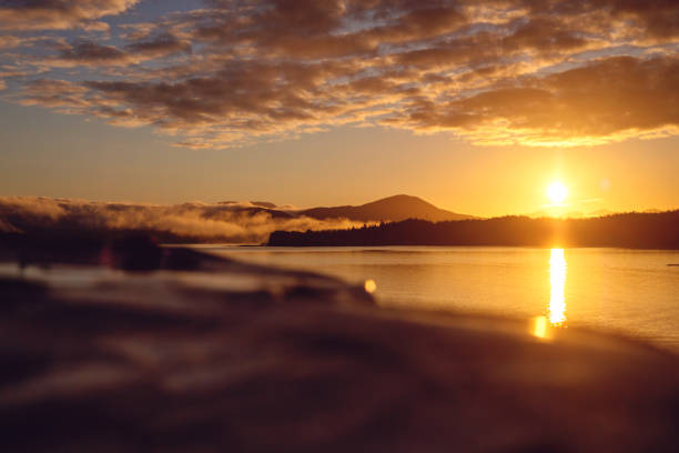 Bella Bella sunrise over the ocean