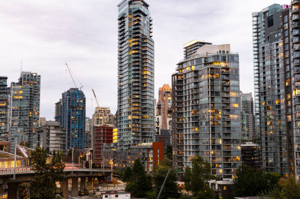 istock Skyline of Vancouver, BC at dusk 1281302168