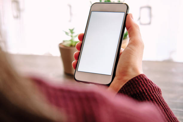 istock Woman using smart phone. Human hand and smart phone close-up shooting. 1281304814