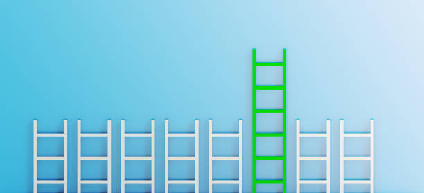 istock Ladder leadership concept 3d rendering illustration 1281315711