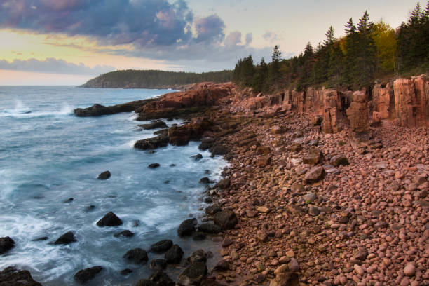 Maine - acadia coastline nature Maine - acadia coastline nature acadia national park maine stock pictures, royalty-free photos & images