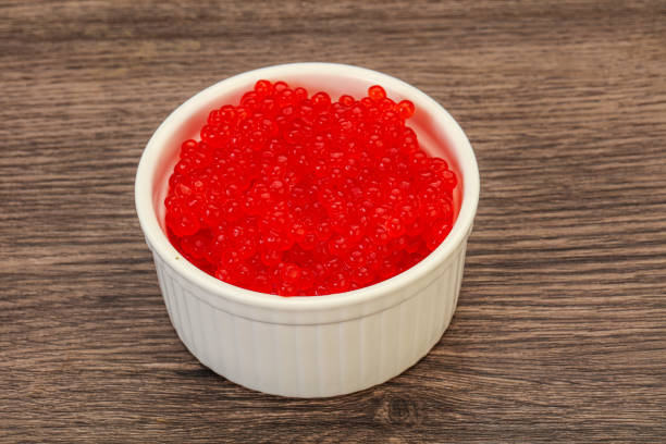 istock Red salmon caviar in the bowl 1281318199