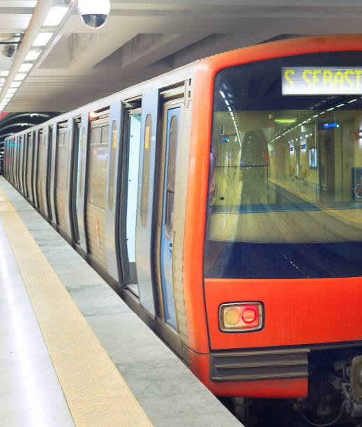 istock Subway train metro station Lisbon 1281320825