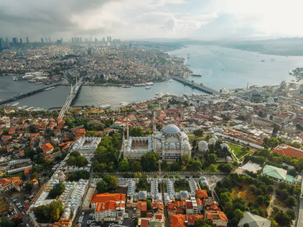 One of the most beautiful architectural works in the world. Suleymaniye Mosque in Istanbul.