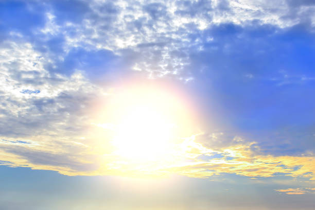 istock Beautiful sky with sun and cloud 1281322339