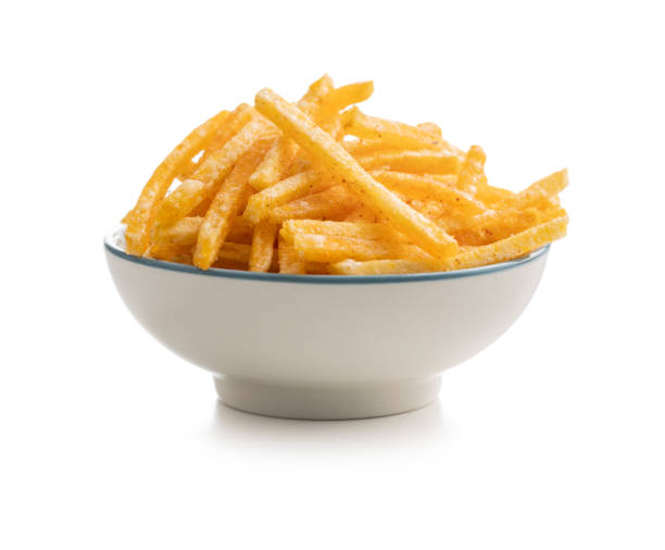 istock French fries. Fried mini potato sticks. 1281322405