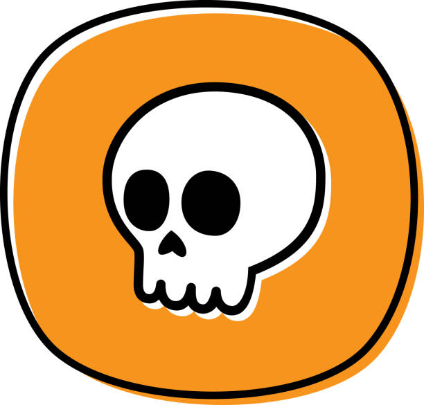 Skull Doodle 2 Stock Illustration - Download Image Now - Skull and  Crossbones, Skull, Cartoon - iStock