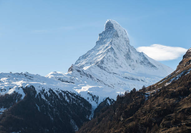 istock Matterhorn Peak at Zermatt, Switzerland 1281329559