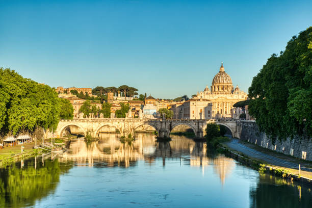 istock St. Peter's Cathedral in Rome at Sunset, Italy 1281330600