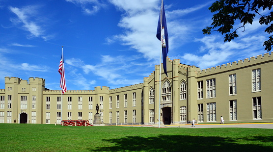 Scenes of the Virginia Military Institute in Lexington, Virginia, photographed on