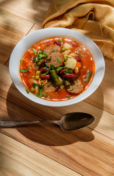 istock Italian Sausage Minestrone Soup 1281338635