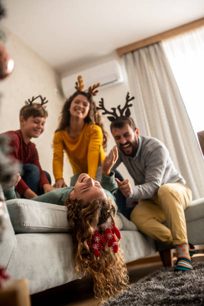 istock Parents and their children are playing. 1281345513