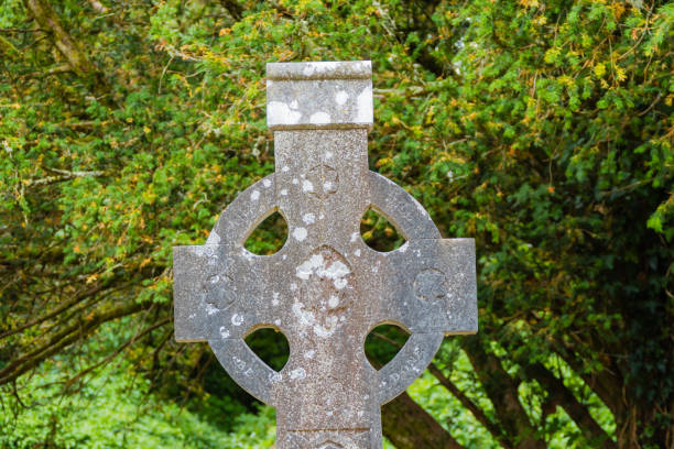 istock Stony Celtic Cross in Ireland 1281347805