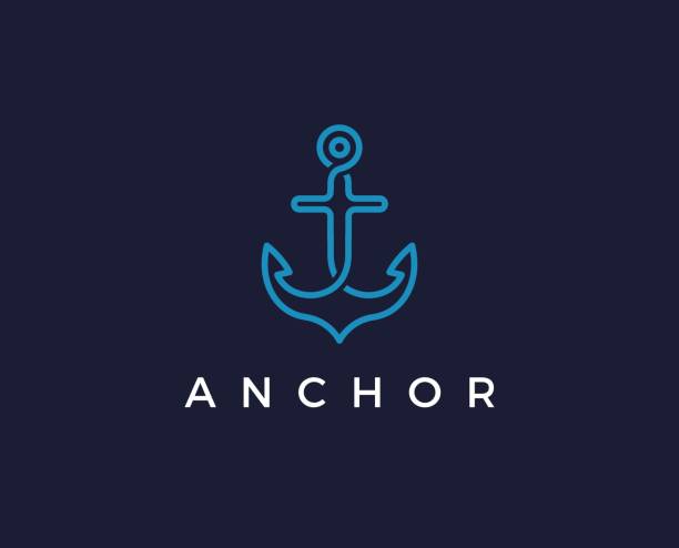 벡터 아이콘 스톡 일러스트레이션 - anchor stock illustrations