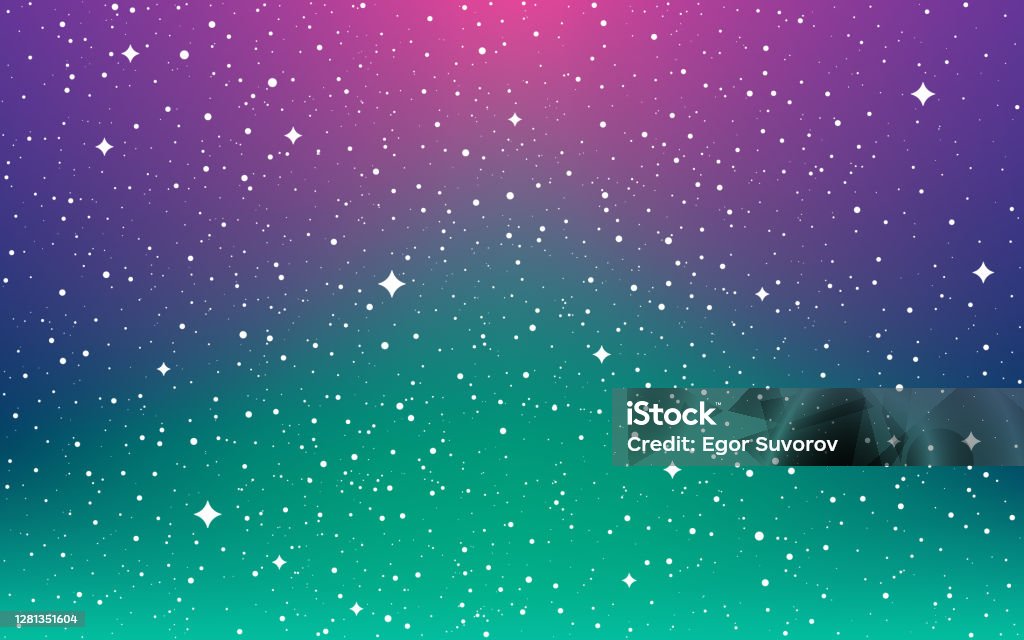 Space Background Northern Lights Wallpaper Color Universe With White Shining  Stars Magic Milky Way Infinity Constellations And Stardust Abstract Cosmic  Backdrop Vector Illustration Stock Illustration - Download Image Now -  iStock