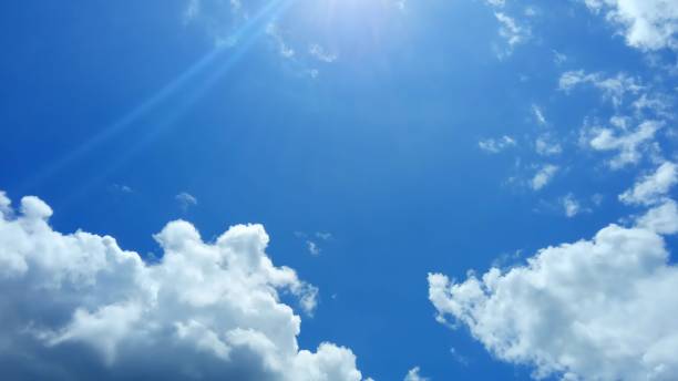 istock View of a clear sky and white clouds 1281354521