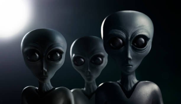 istock Aliens on a Dark Night Stock Photo 1281364978