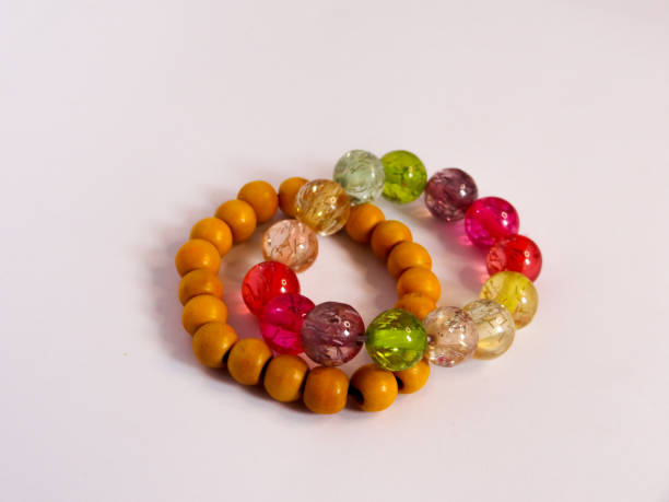 istock bracelet in yellow and colorful on white background 1281366984