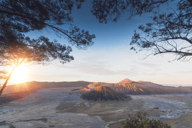 istock Mount Bromo in East Java, Indonesia.Beautiful nature background. Aerial view 1281371361