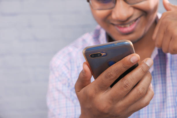 istock Businessman In a video conference discussing on smart phone 1281371908