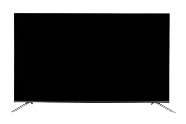 TV set on white background stock photo