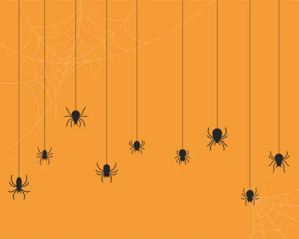 Vector illustration of Spider vector background