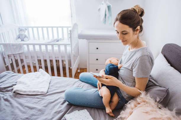 istock Mother breastfeeding baby 1281400403
