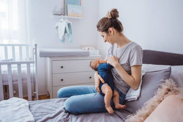 istock Mother breastfeeding baby 1281400599