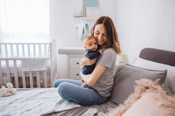 istock Mother and baby son 1281401456