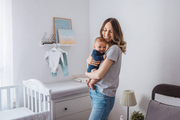 istock Mother and baby son 1281401465