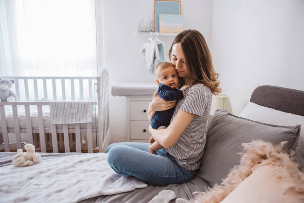 istock Mother and baby son 1281401512
