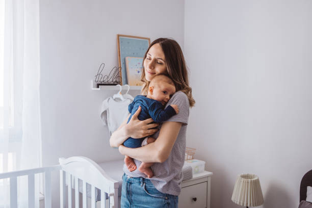 istock Mother and baby son 1281401630