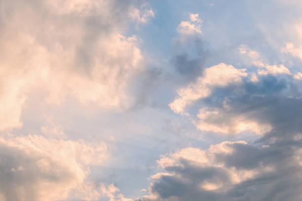 istock Pink clouds  in the morning sky 1281403076