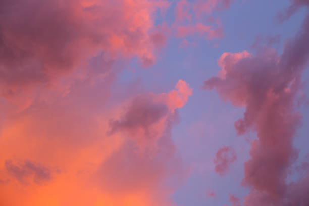 istock Sky with Cumulus clouds before sunset, sunrise. 1281405147